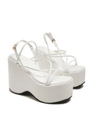Strappy Platform Wedge Sandals - Women Sandals by Trendsi | Available at Handbags Specialist Headquarter