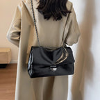 Textured PU Leather Shoulder Bag - Handbags by Trendsi | Available at Handbags Specialist Headquarter