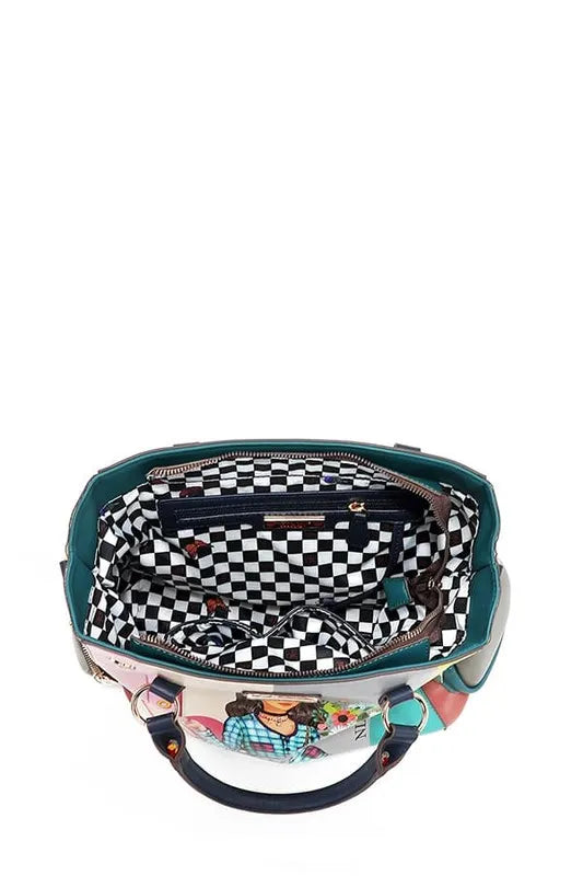 Nicole Lee USA Eco-Leather Handbag with Side Pockets - Tote Bag by Trendsi | Available at Handbags Specialist Headquarter