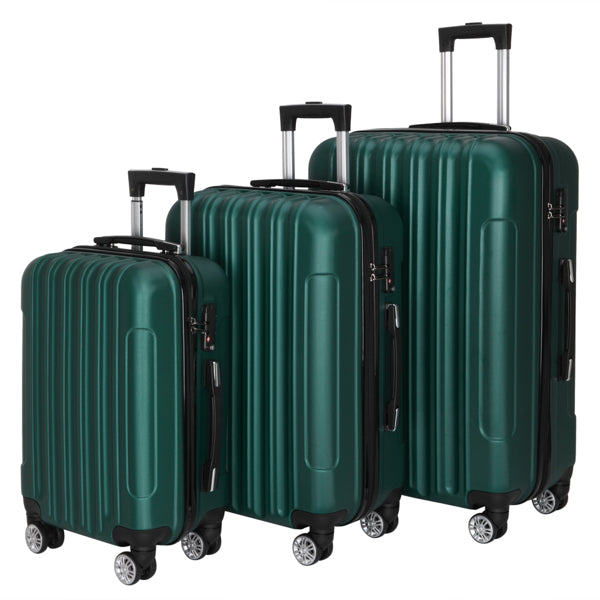 Tri-Size Glide: Universal Alloy Luggage Set - Travel Sets by Trendsi | Available at Handbags Specialist Headquarter