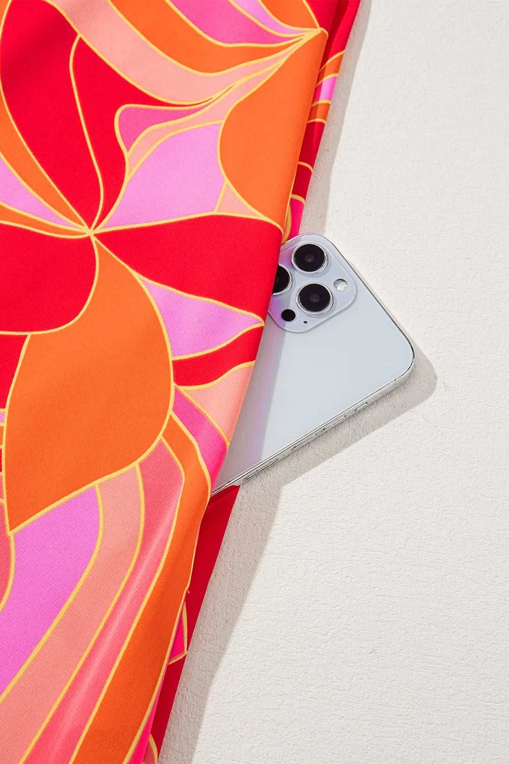 Contrast Grecian Neck Maxi Dress - Maxi Dress by Trendsi | Available at Handbags Specialist Headquarter