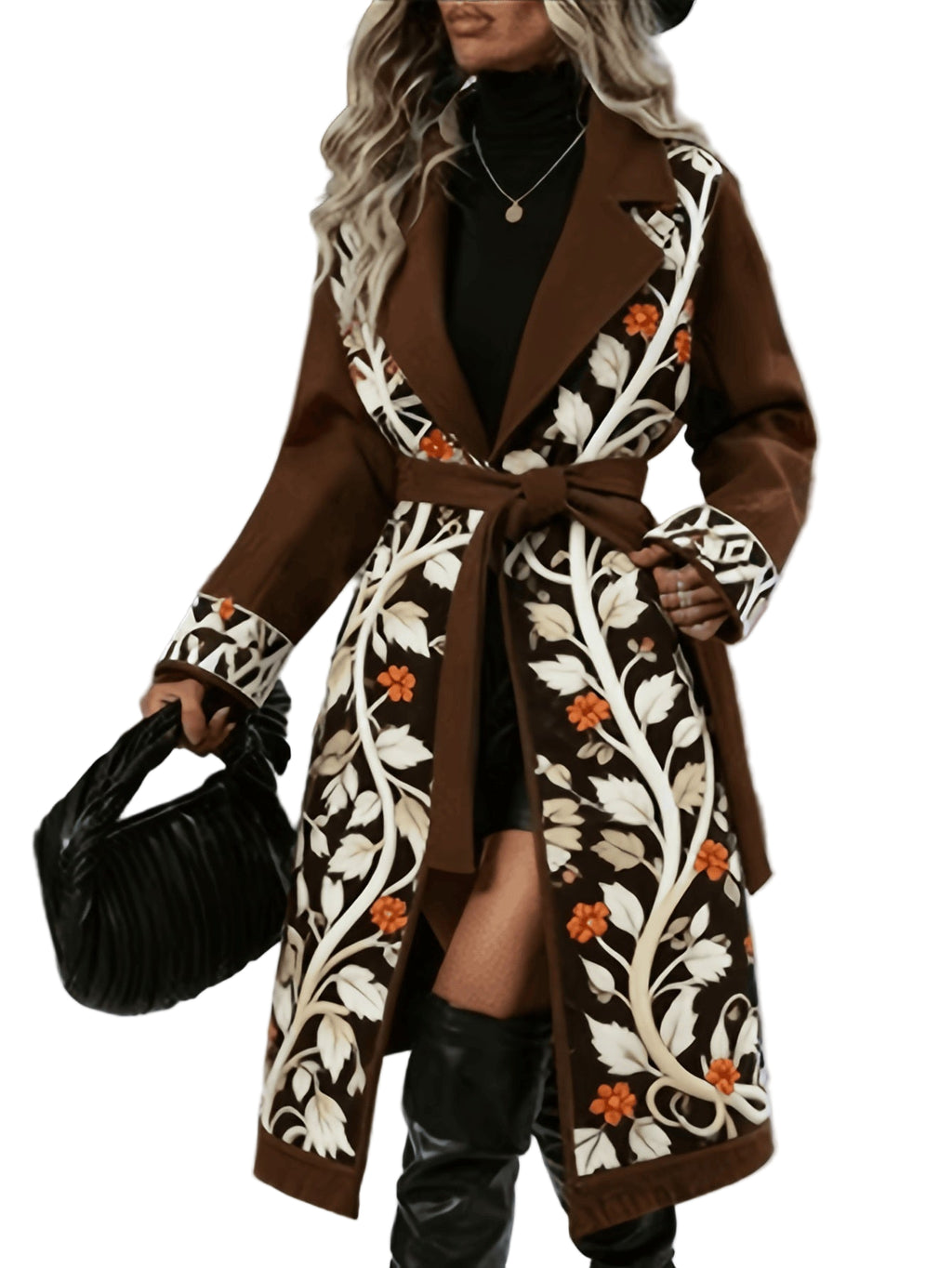 Opulent Elegance: Luxurious Long Coat - Luxury Long Coat by Trendsi | Available at Handbags Specialist Headquarter