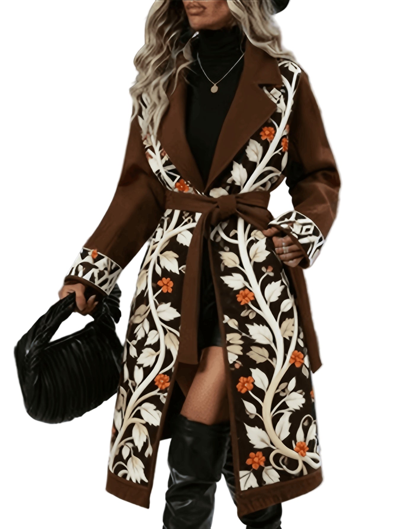Opulent Elegance: Luxurious Long Coat - Luxury Long Coat by Trendsi | Available at Handbags Specialist Headquarter