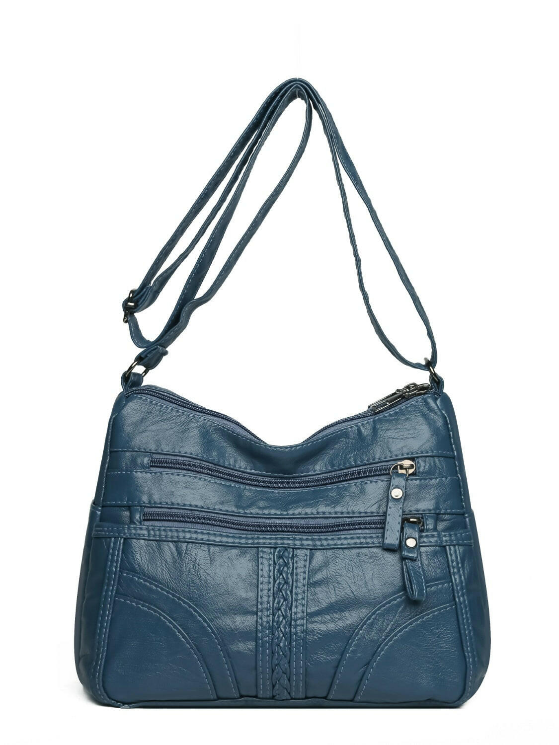 PU Leather Adjustable Strap Shoulder Bag - Shoulder Bags by Trendsi | Available at Handbags Specialist Headquarter