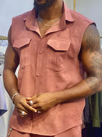 CargoCool Duo: Sleeveless Shirt & Pants Set