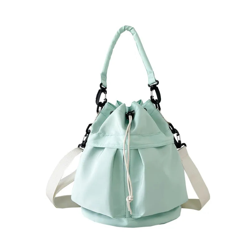 Drawstring Nylon Bucket Bag - Crossbody Bag by Trendsi | Available at Handbags Specialist Headquarter
