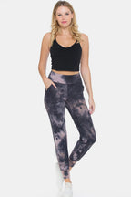 Leggings Depot Tie-Dye High Waist Cropped Leggings - Leggings by Trendsi | Available at Handbags Specialist Headquarter