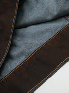 Men's Button Up Long Sleeve Denim Jacket - Men's jackets by Trendsi | Available at Handbags Specialist Headquarter