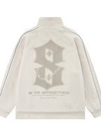 Men's Letter Graphic Track Jacket with Contrast Trim - Men's jackets by Trendsi | Available at Handbags Specialist Headquarter