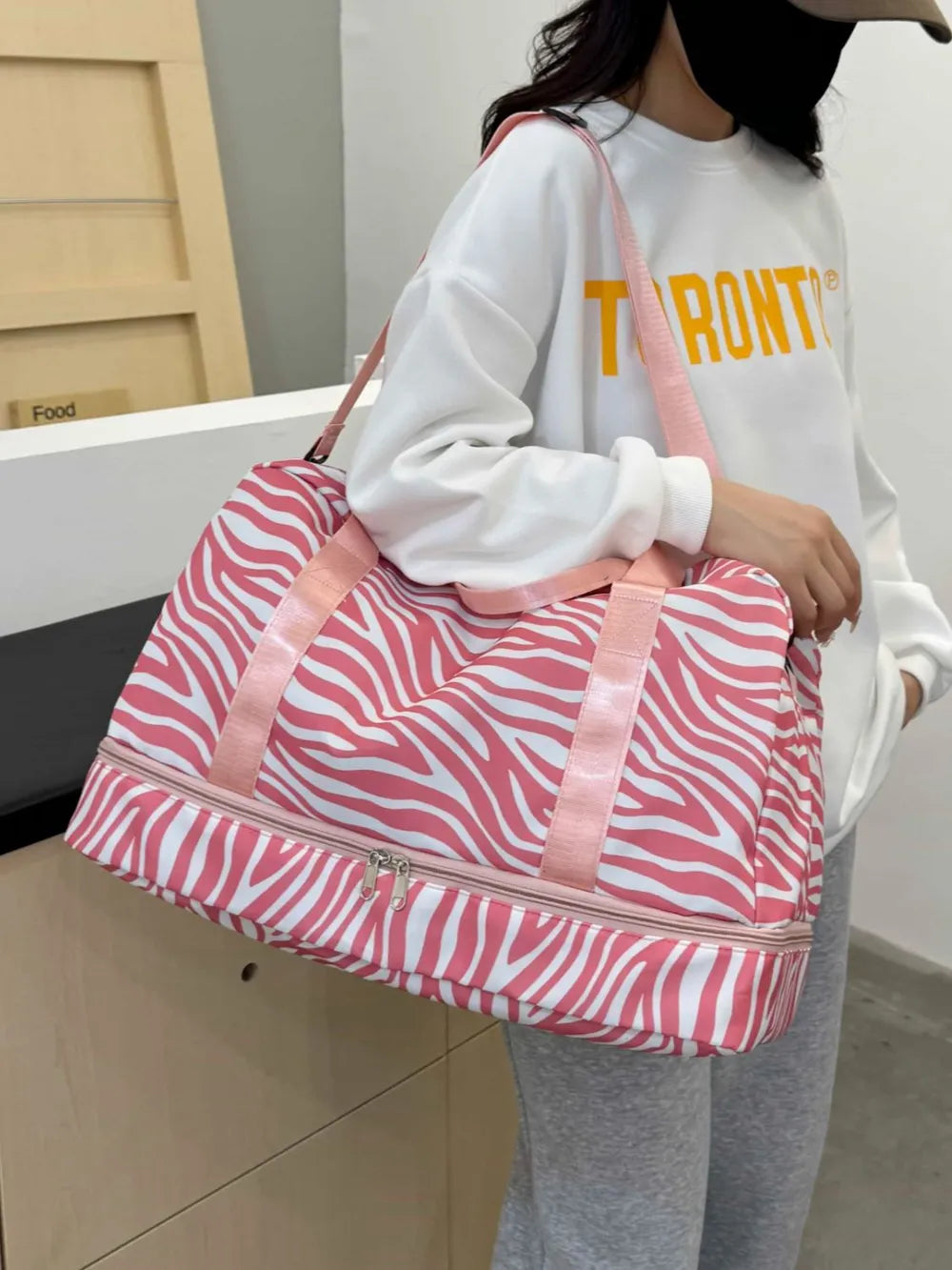 Oxford Cloth Leopard Travel Bag - travel-bag by Trendsi | Available at Handbags Specialist Headquarter