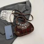 Plaid Print Crossbody Bag - Handbags by Trendsi | Available at Handbags Specialist Headquarter