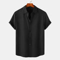 Men's Plus Size Short Sleeve Button-Up Casual Shirt - Men's Shirts by Trendsi | Available at Handbags Specialist Headquarter