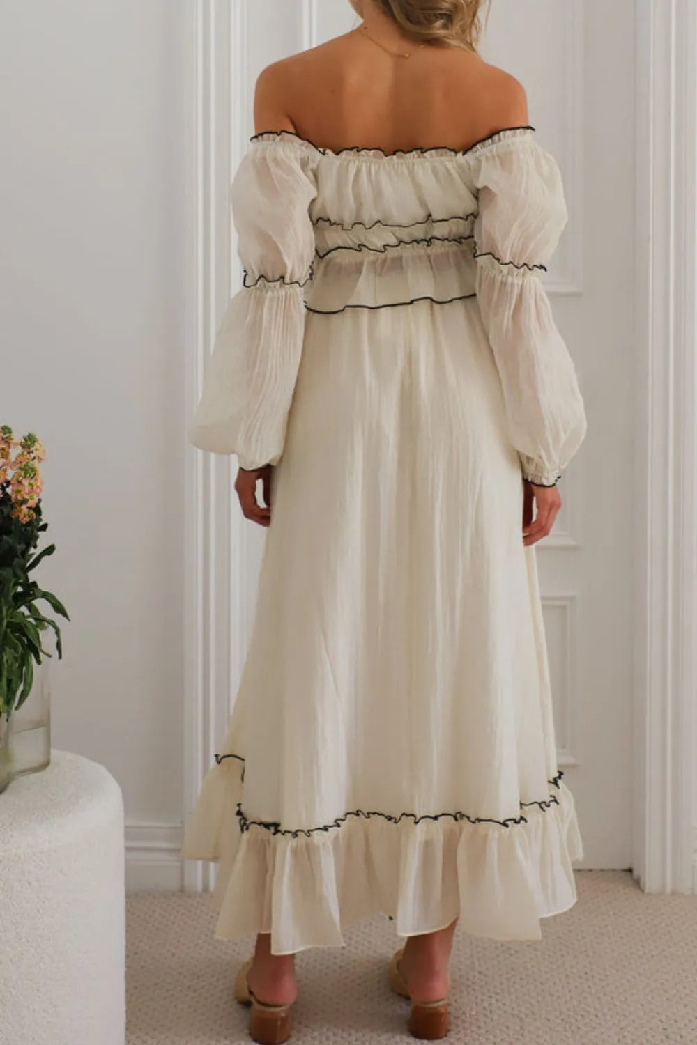 Off-Shoulder Top and Skirt Set - Skirts by Trendsi | Available at Handbags Specialist Headquarter