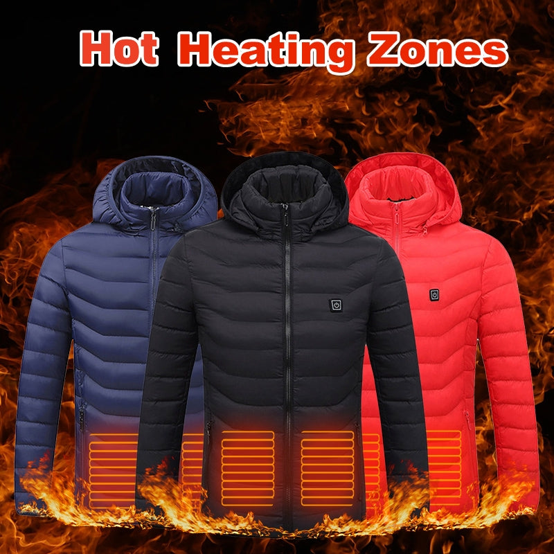 FrostGuard USB Heated Vest - Men's Thermal Zip-Up