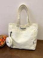 Canvas Tote Bag with Pouch - Tote Bag by Trendsi | Available at Handbags Specialist Headquarter