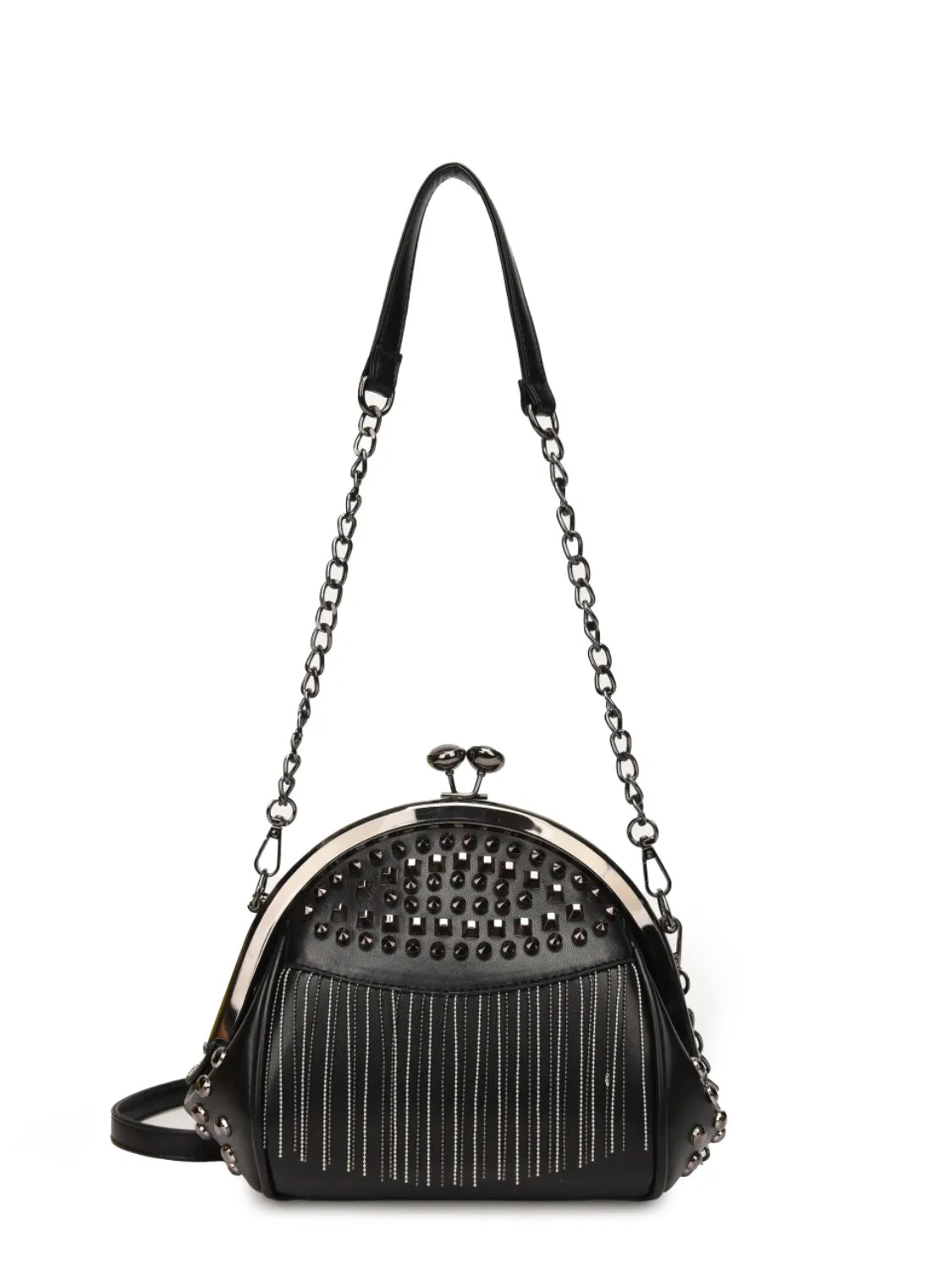 Studded Fringe Crossbody Bag - Crossbody Bag by Trendsi | Available at Handbags Specialist Headquarter