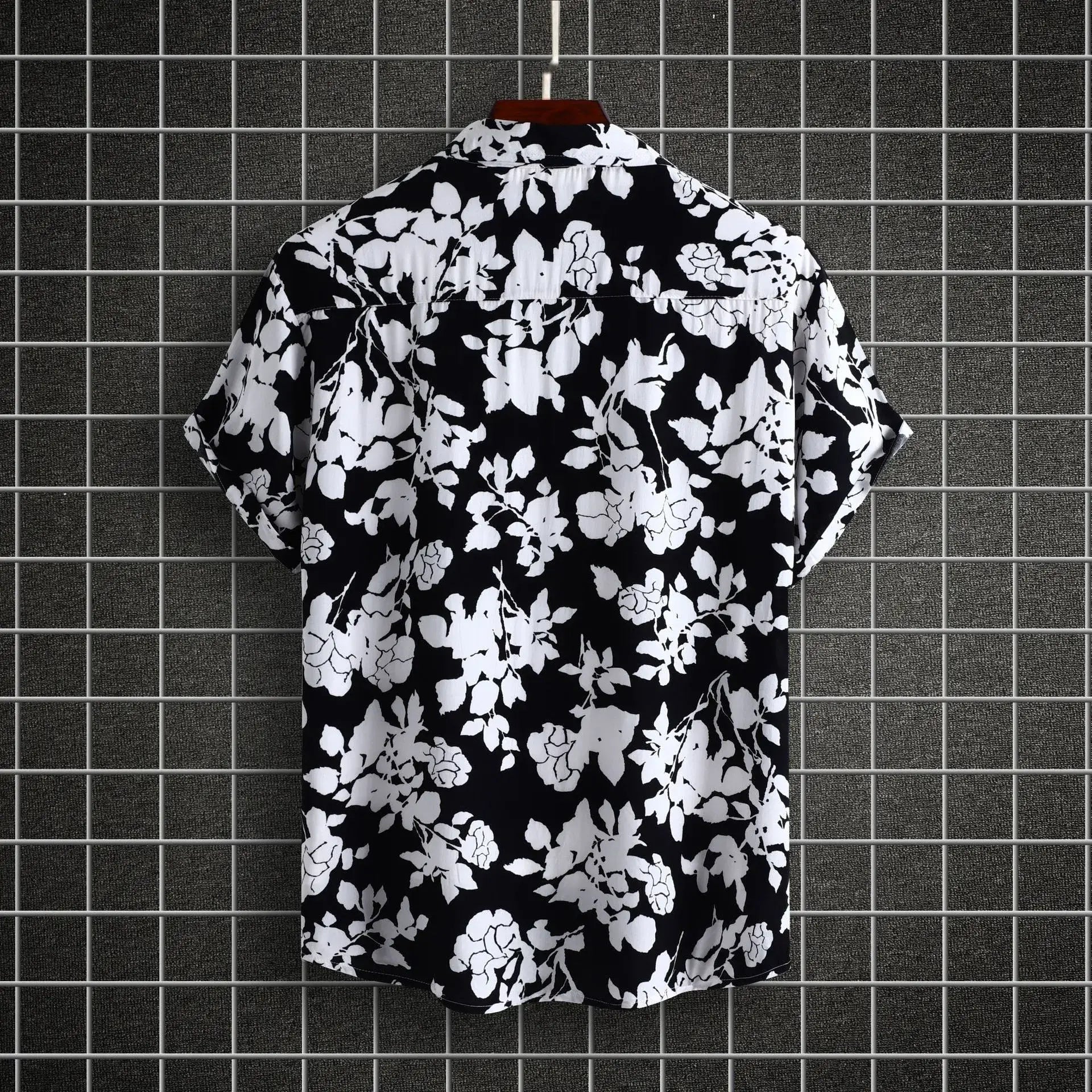 Men's Plus Size Printed Short Sleeve Casual Shirt - Men's Shirts by Trendsi | Available at Handbags Specialist Headquarter