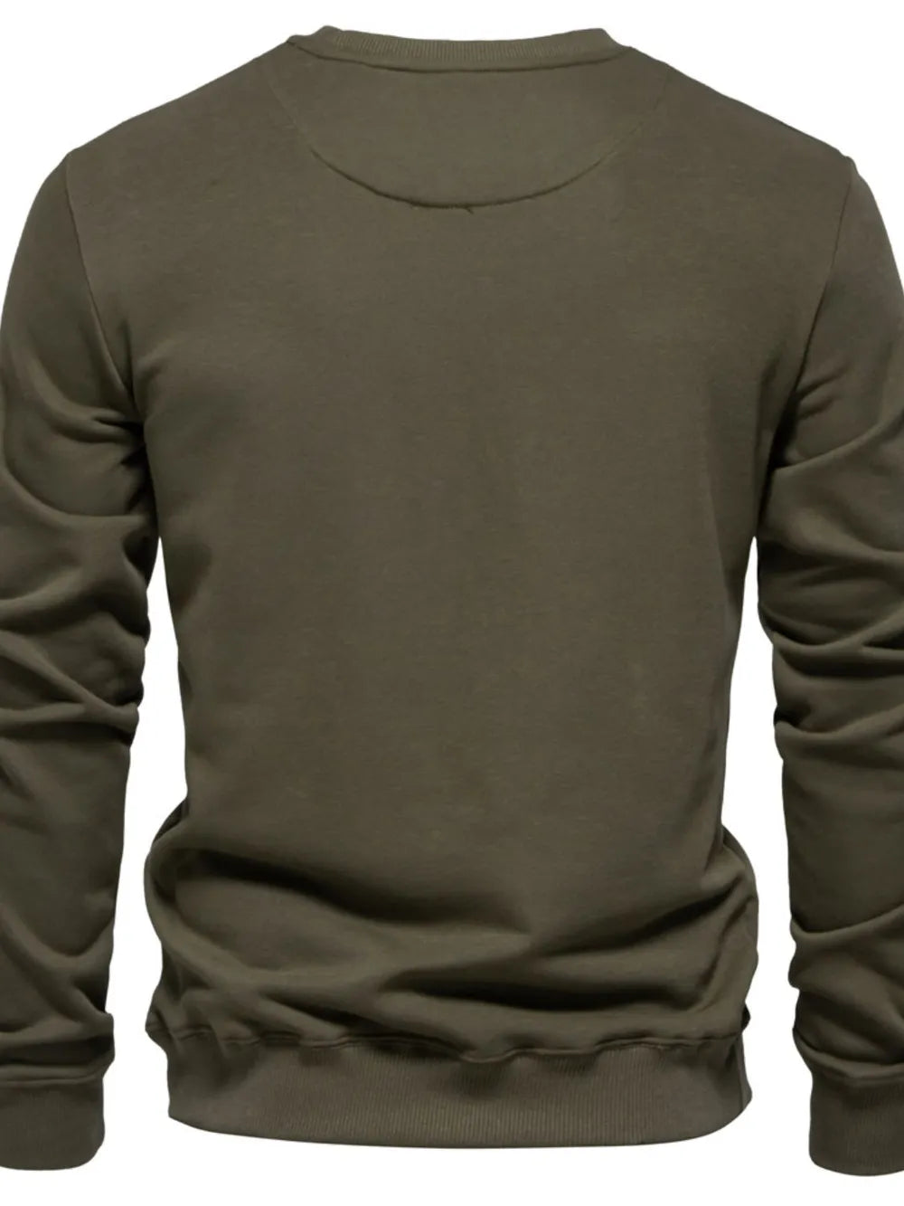 Men's Round Neck Long Sleeve Sweatshirt - Men's Sweatshirts by Trendsi | Available at Handbags Specialist Headquarter