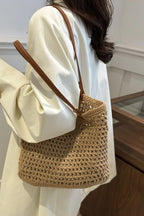 Openwork Woven Tote Bag - Tote Bag by Trendsi | Available at Handbags Specialist Headquarter