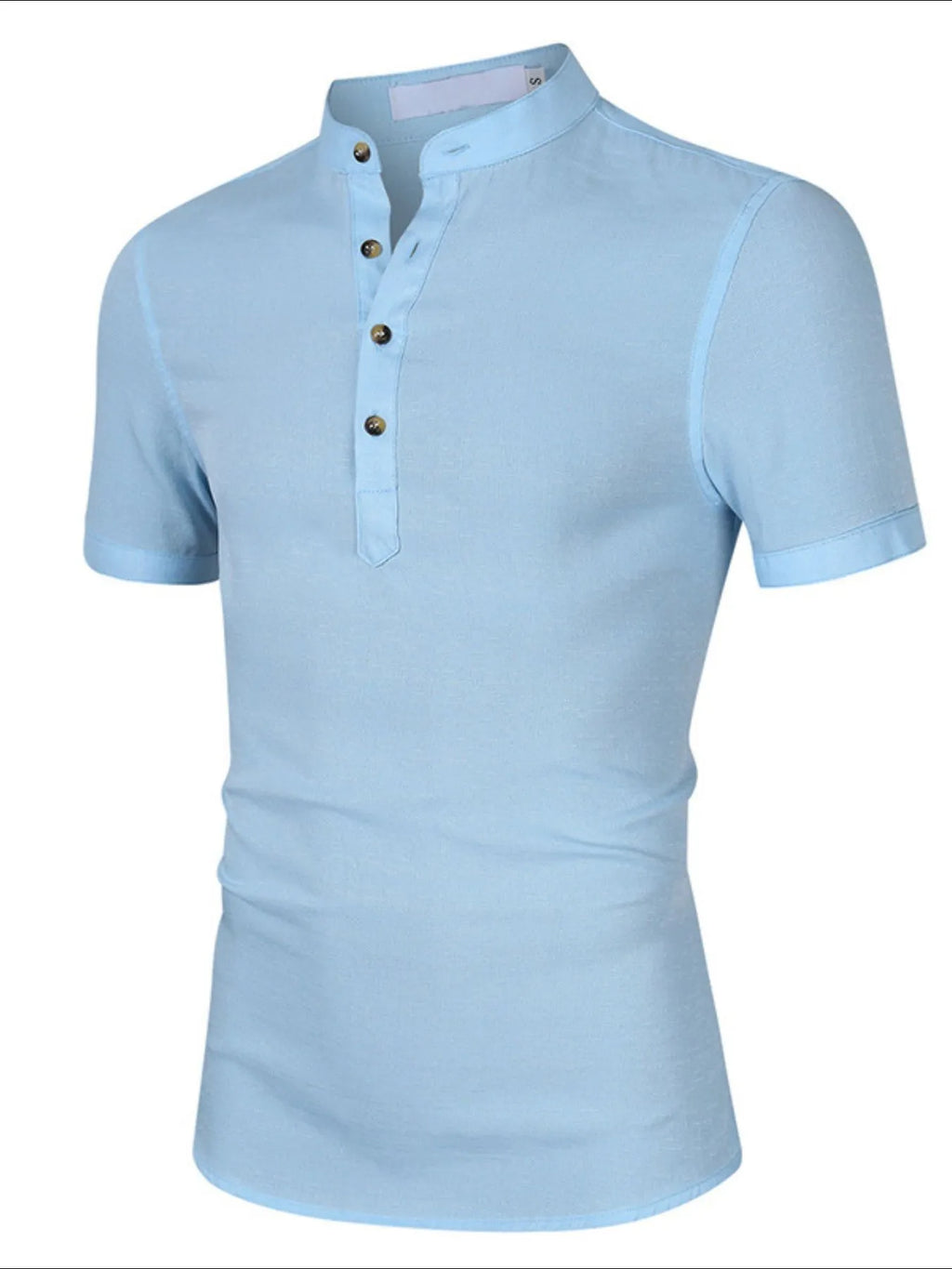 Men's Collar Neck Short Sleeve Polo Shirt - Men's Polo shirt by Trendsi | Available at Handbags Specialist Headquarter