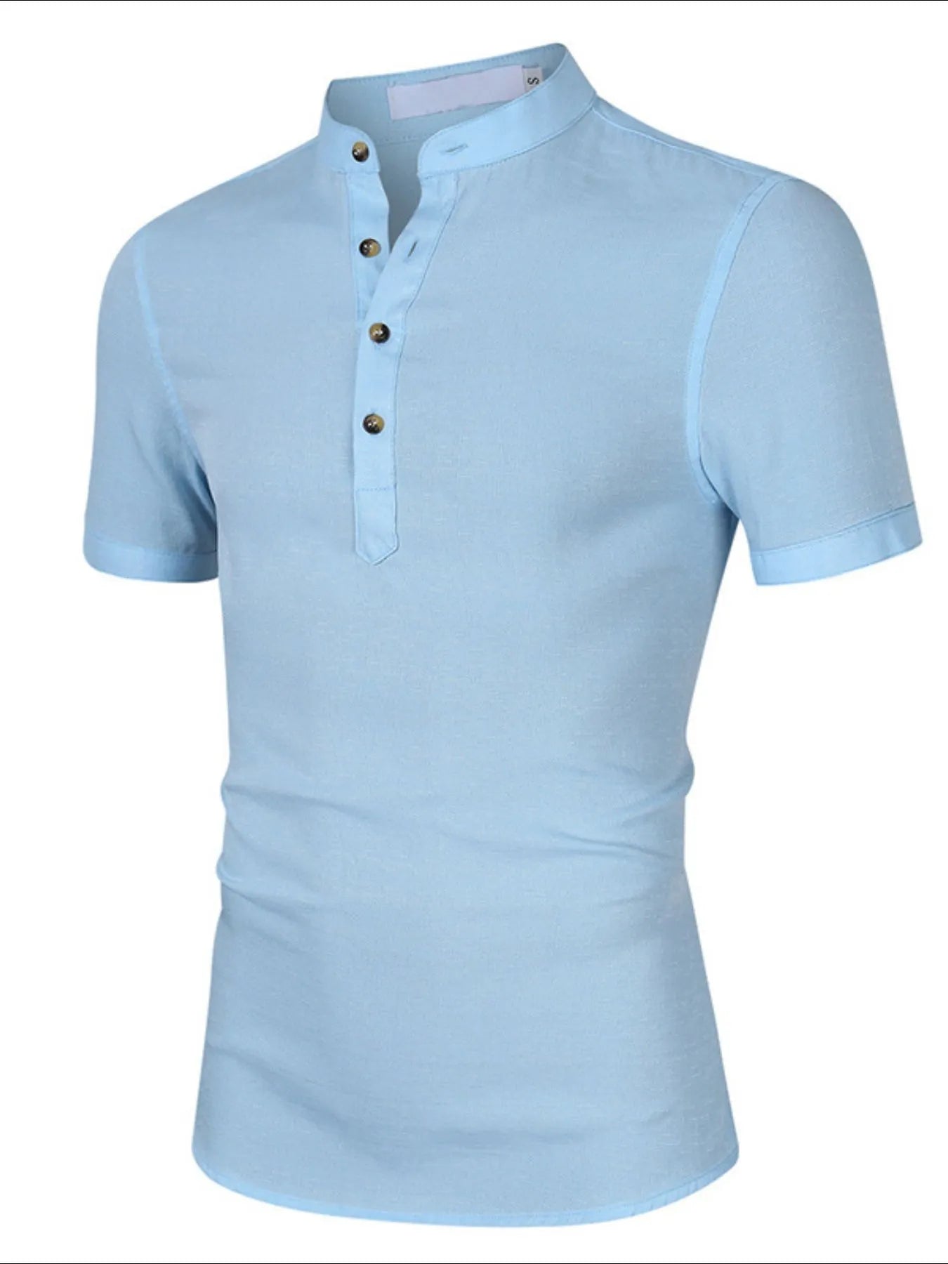 Men's Collar Neck Short Sleeve Polo Shirt - Men's Polo shirt by Trendsi | Available at Handbags Specialist Headquarter