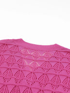 Buttoned Front Openwork Cardigan - Tops by Trendsi | Available at Handbags Specialist Headquarter