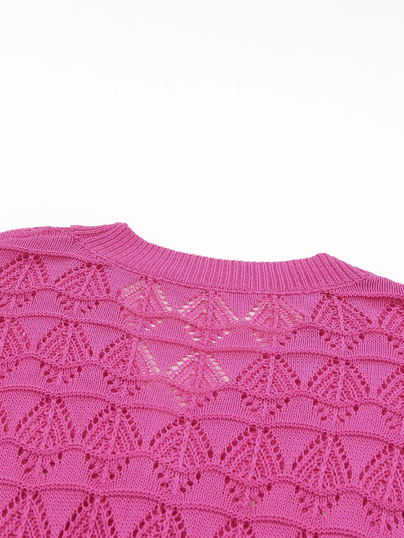 Buttoned Front Openwork Cardigan - Tops by Trendsi | Available at Handbags Specialist Headquarter