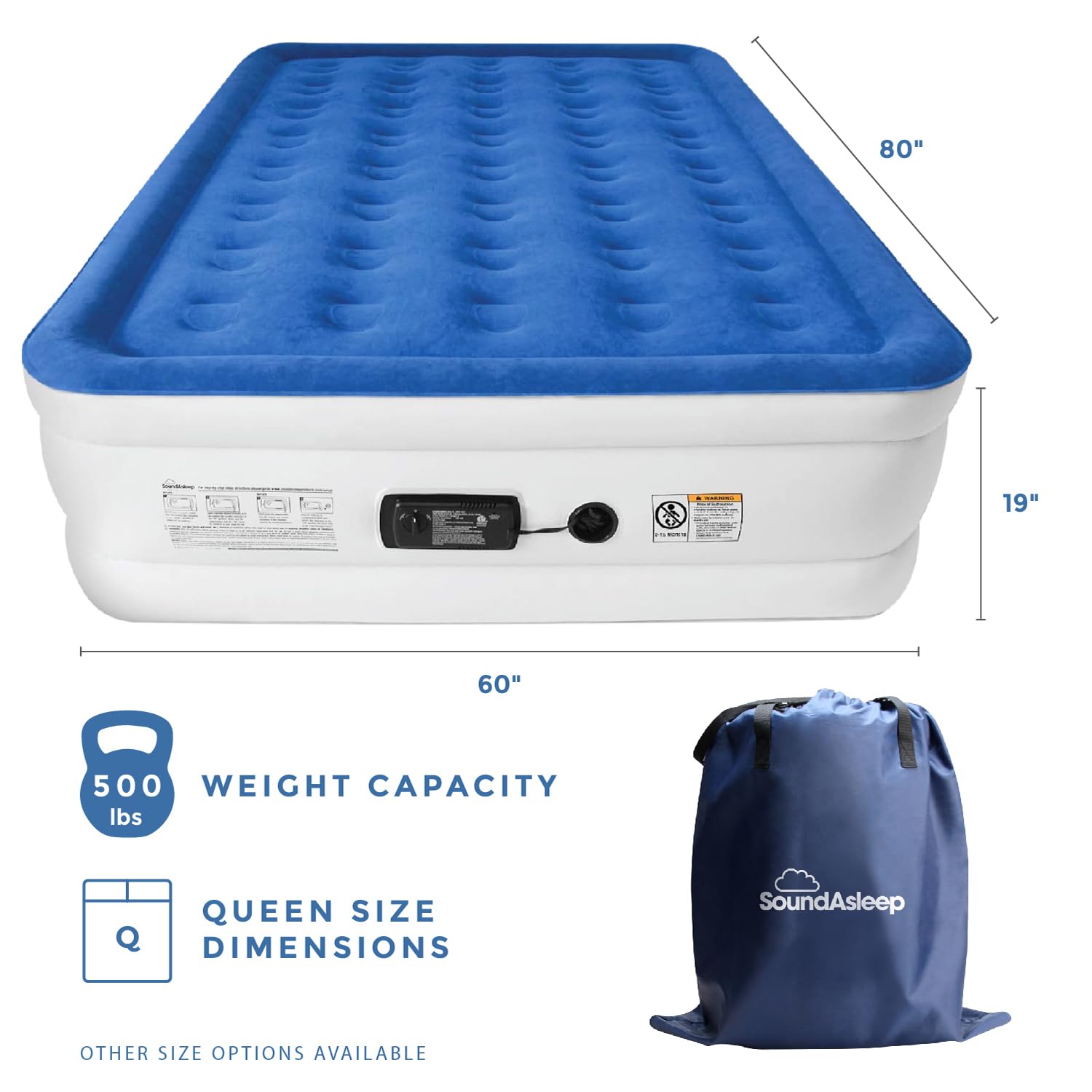 DreamNest Luxe Air Mattress with ComfortCoil Tech - Appliances by Handbags Specialist Headquarter | Available at Handbags Specialist Headquarter