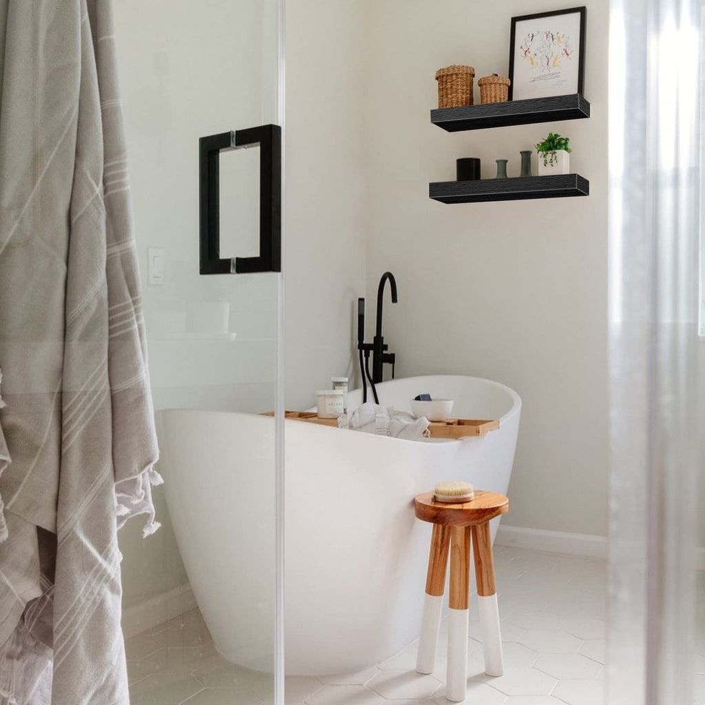 Rustic Farmhouse Shelves (008-40BN) - Decor by Handbags Specialist Headquarter | Available at Handbags Specialist Headquarter