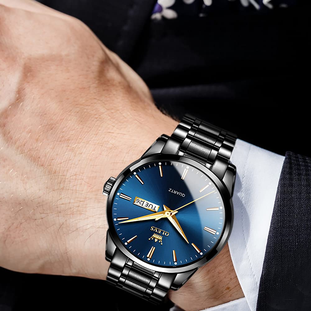 EclipseTime: Luminous Men's Luxury Chrono Watch