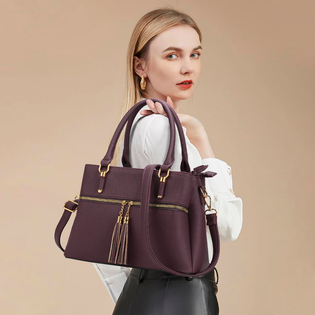 Luxe Leather Satchel & Crossbody Bags -  by Handbags Specialist Headquarter | Available at Handbags Specialist Headquarter