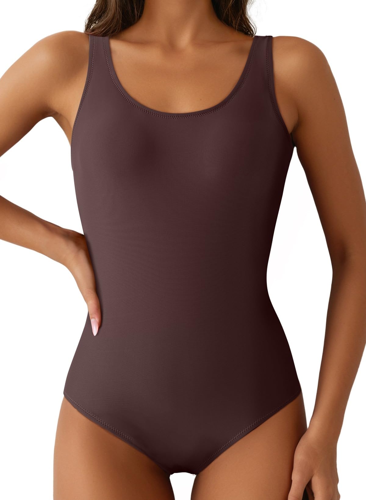 Aleumdr Womens Color Block One Piece Swimsuit