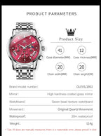 EclipseTime: Luminous Men's Luxury Chrono Watch