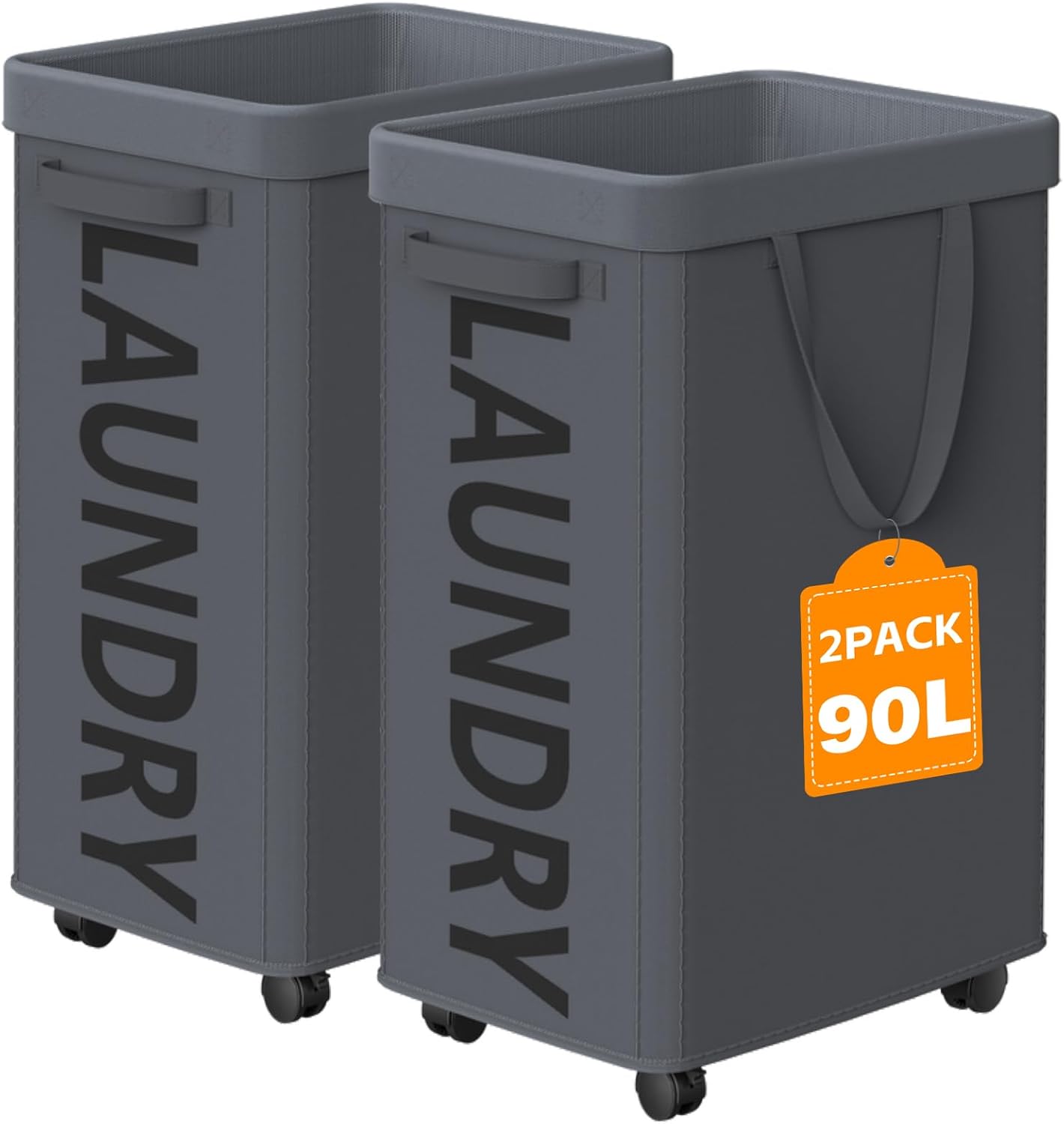 RollAway 90L Laundry Basket with Removable Bag - Laundry Baskets by Handbags Specialist Headquarter | Available at Handbags Specialist Headquarter