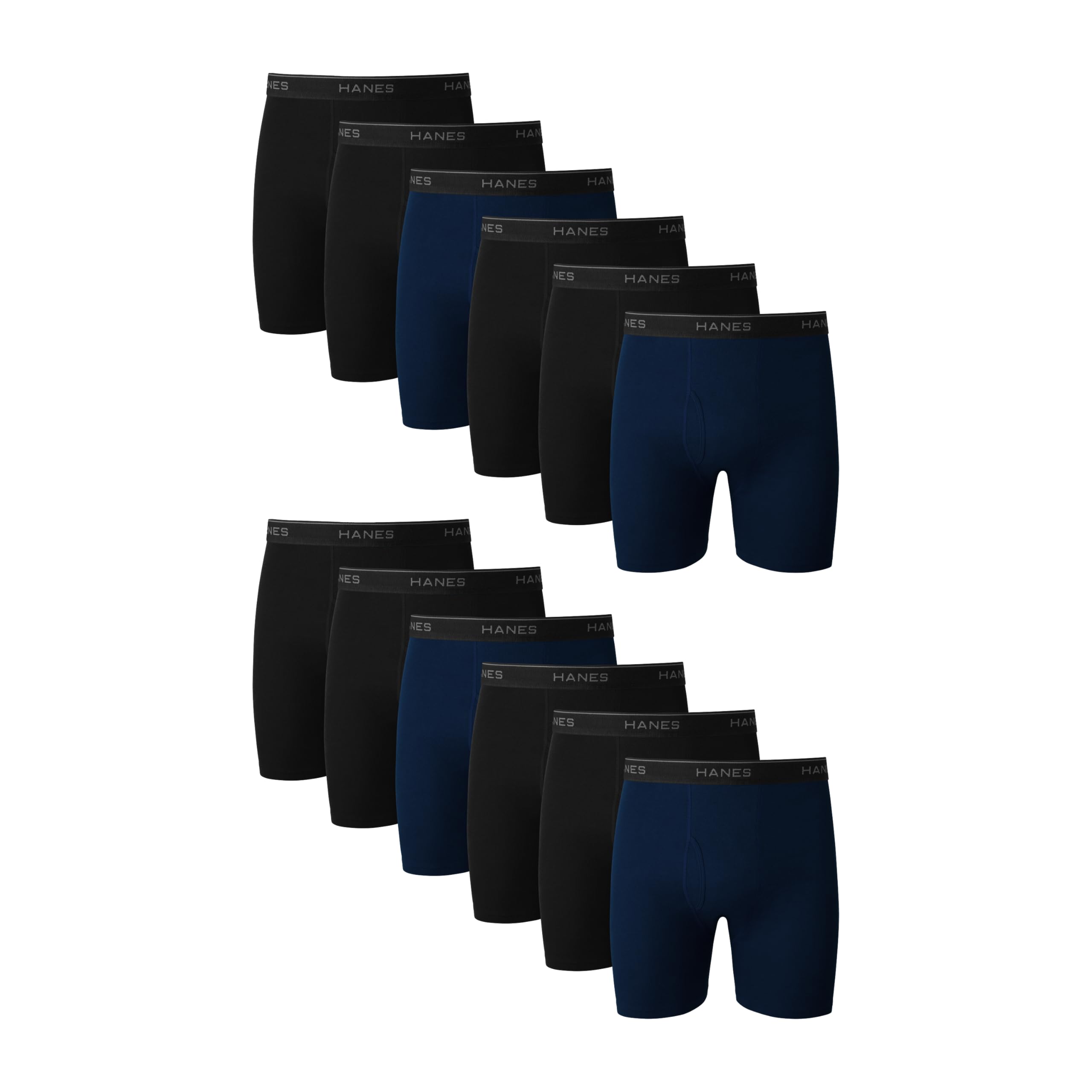 Hanes Men's Boxer Briefs Pack - Cool & Breathable