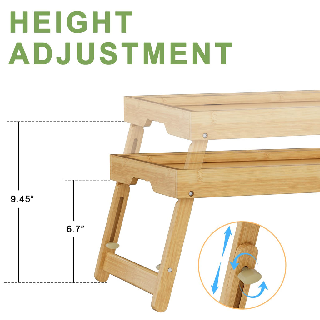 Artmeer Bamboo Foldable Bed & Laptop Tray - 2 Pack - Decor by Handbags Specialist Headquarter | Available at Handbags Specialist Headquarter