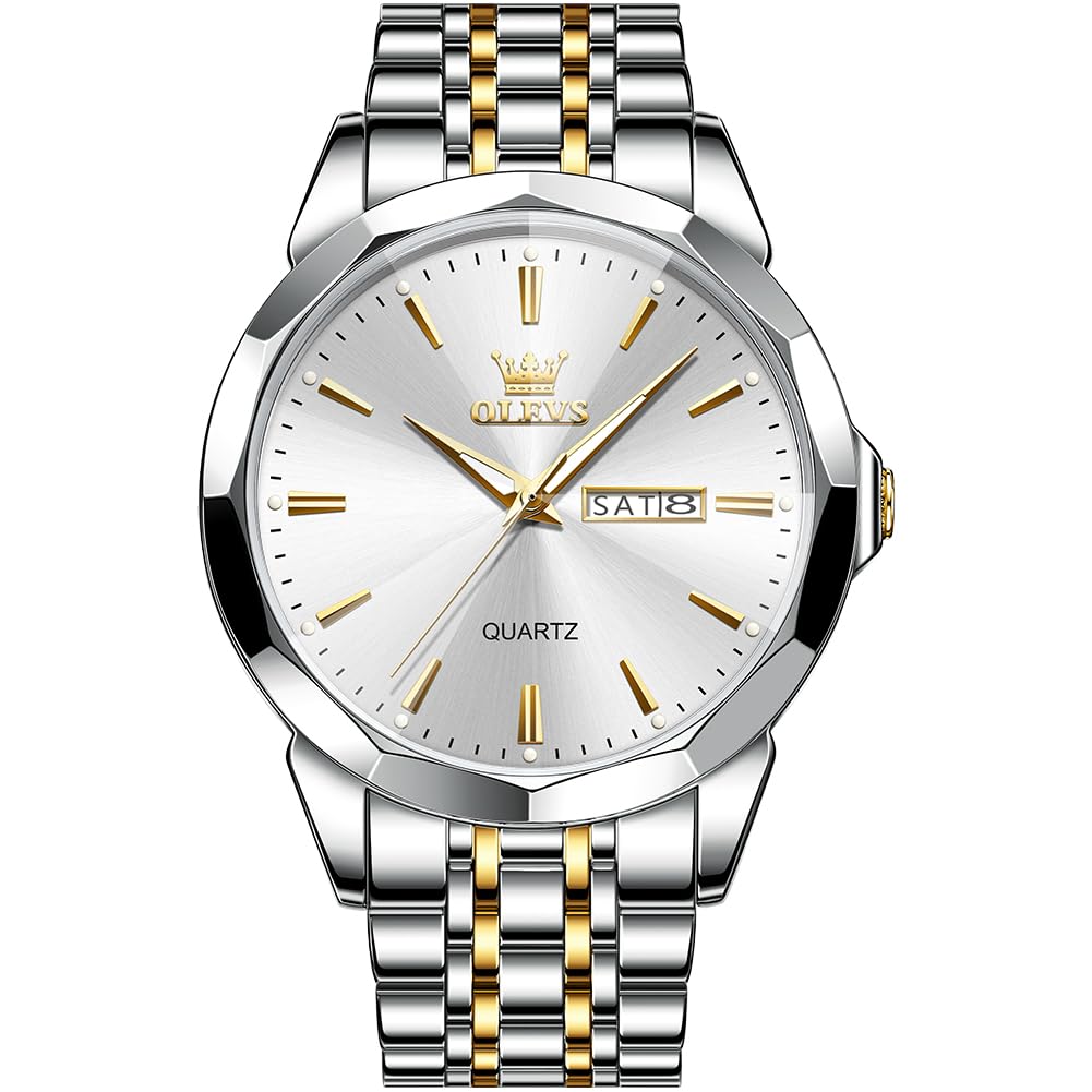 AzureGleam: Elite Men's Diamond Steel Watch
