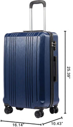 Coolife Expandable Spinner Luggage Set - 3 Piece - Luggage Travel Bags by Handbags Specialist Headquarter | Available at Handbags Specialist Headquarter