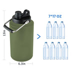 HydraGuard 128oz: Dual-Vacuum Stainless Water Jug - Water Bottles by Handbags Specialist Headquarter | Available at Handbags Specialist Headquarter