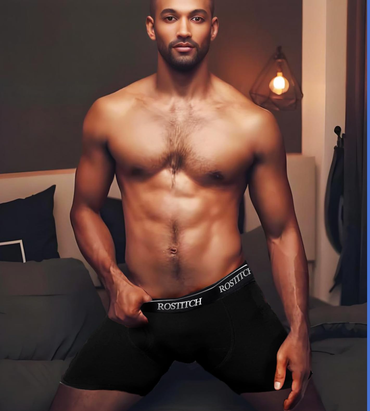 Men's Boxer Briefs, Soft & Breathable Cotton