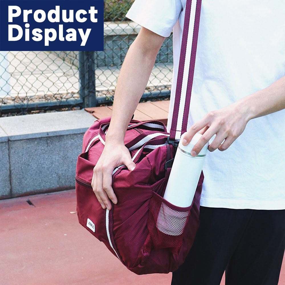 TravelLite Foldable Waterproof Duffle Tote Bag - Luggage Travel Bags by Handbags Specialist Headquarter | Available at Handbags Specialist Headquarter