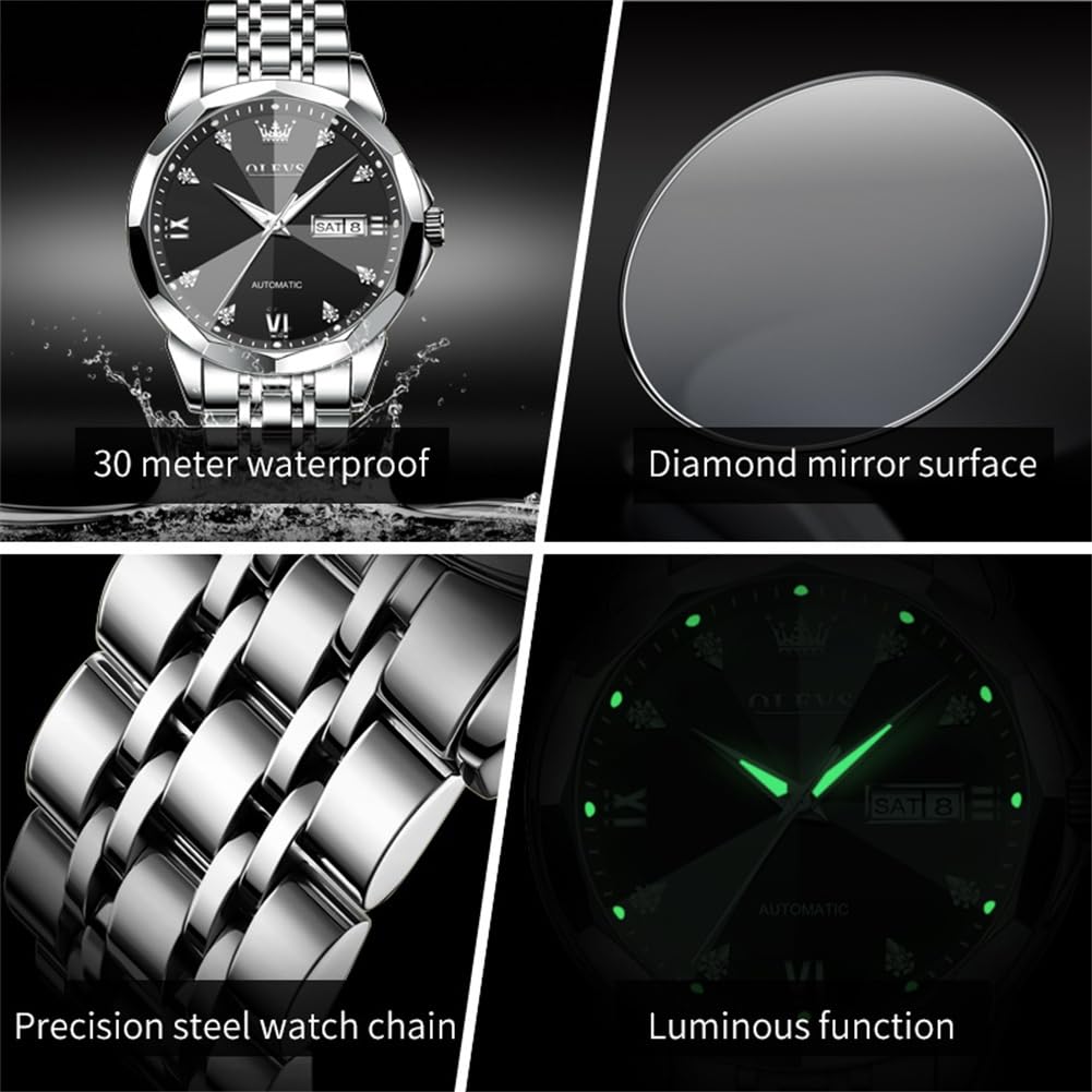 SteelGlow: OLEVS Quartz Men's Luminous Watch