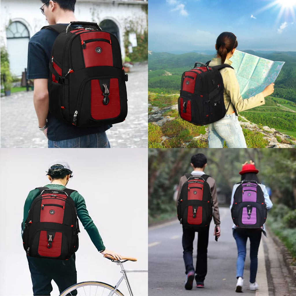 SHRRADOO 50L USB Travel Laptop Backpack - Airline Approved - Backpack Bags by Handbags Specialist Headquarter | Available at Handbags Specialist Headquarter