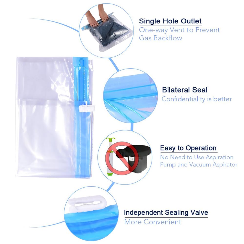 EasyPack 10-Count Compression Bags - Travel Must-Have -  by Handbags Specialist Headquarter | Available at Handbags Specialist Headquarter