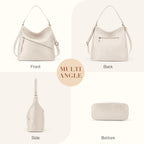 Pocket Zipper Hobo Bag - Hobo Bags by Handbags Specialist Headquarter | Available at Handbags Specialist Headquarter