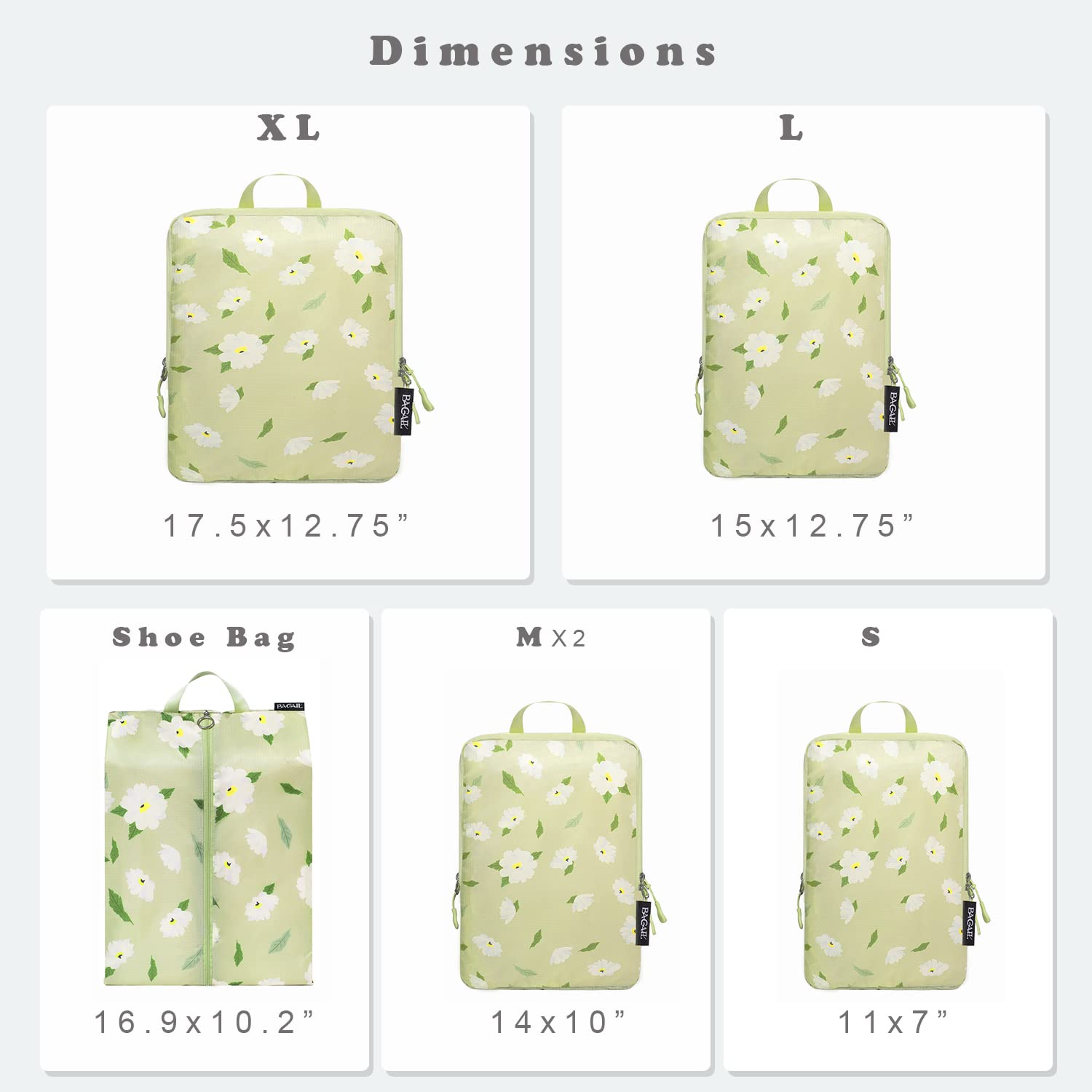 BAGAIL Travel Compression Cubes Set for Packing Ease -  by Handbags Specialist Headquarter | Available at Handbags Specialist Headquarter