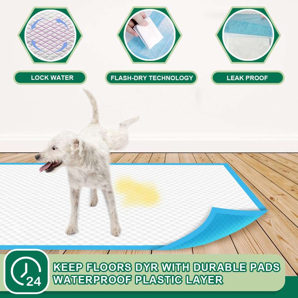 Puppy Pee Pro Pads - 100 Count Super Absorbent Set - Pet Supplies by Handbags Specialist Headquarter | Available at Handbags Specialist Headquarter