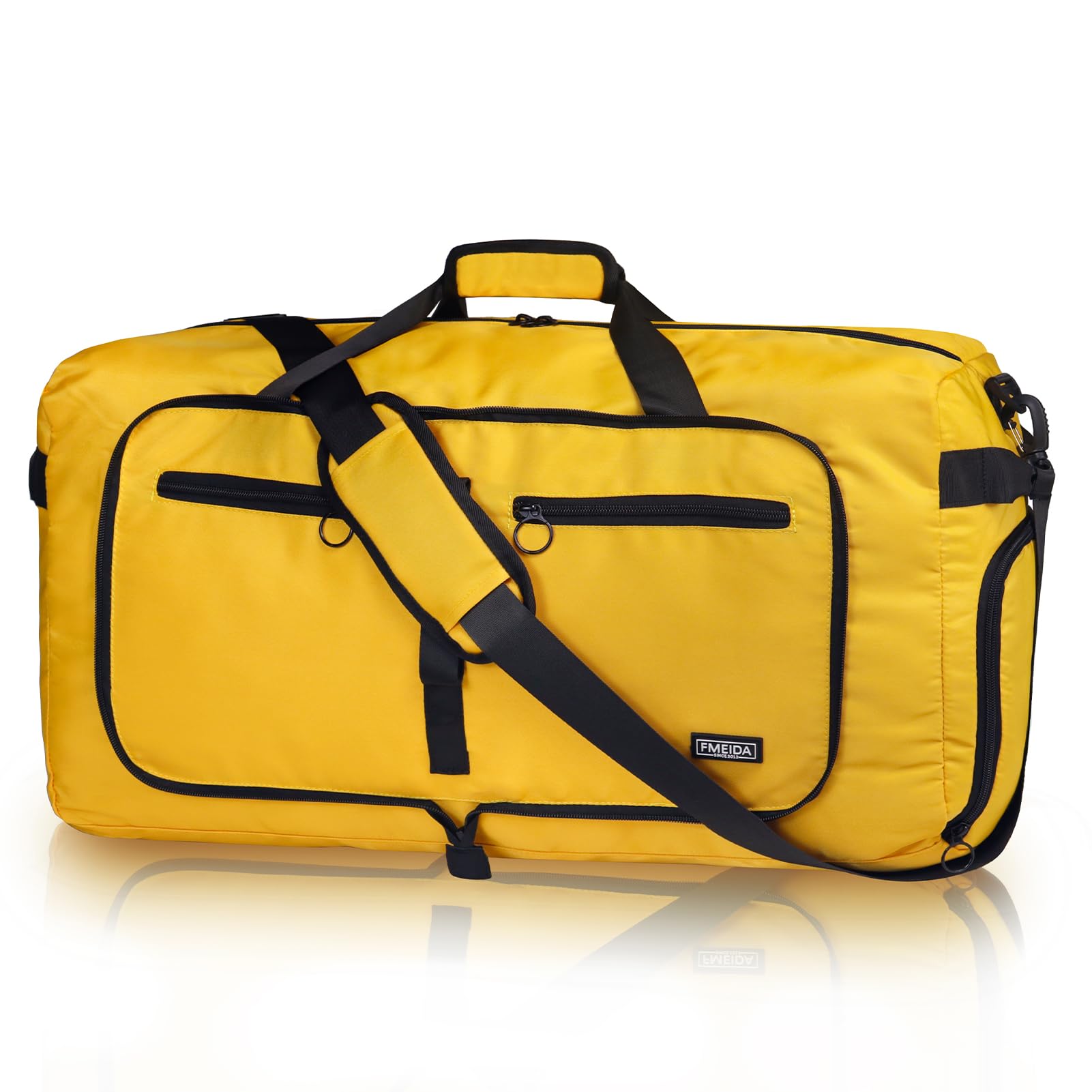 Foldable 65L Duffle Bag with Shoe Compartment