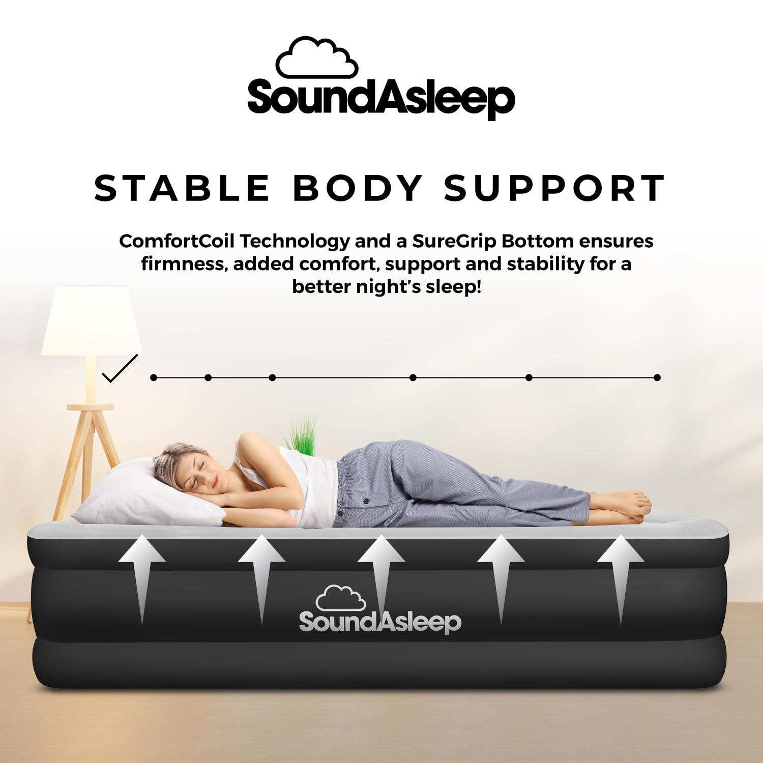 DreamNest Luxe Air Mattress with ComfortCoil Tech - Appliances by Handbags Specialist Headquarter | Available at Handbags Specialist Headquarter