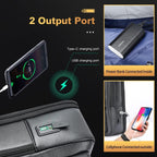 BOPai Executive Leather Backpack with USB Charging - Backpacks by Handbags Specialist Headquarter | Available at Handbags Specialist Headquarter